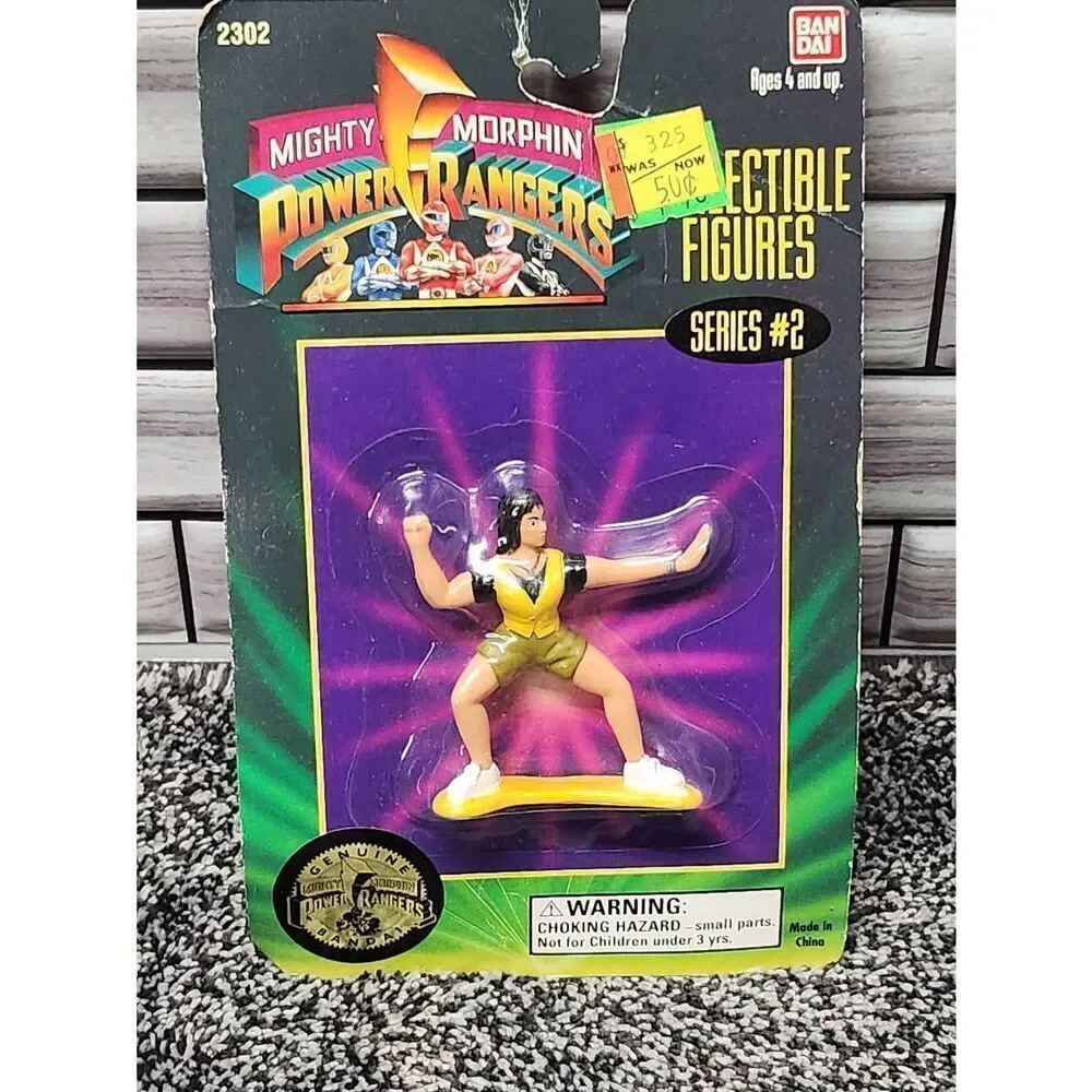 1994 Bandai Mighty Morphin Power Rangers Collectible Action Figures -yellow Rang